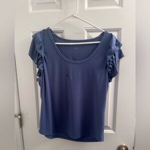 Tommy Hilfiger short ruffle sleeve blouse